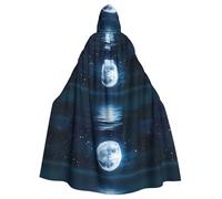 YYHWHJDE Night Sky Prints Hooded Cloak - Oversized Cozy Throw for Costume & Cosplay
