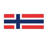 YYHWHJDE Norwegian Flag Pattern Extra Large Mouse Pad Strong Adhesion, Durable, Precise Locking Edge 12x31.5in