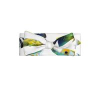 YYHWHJDE Ocean Tropical Fish Prints Baby Bow Headband - Soft & Stretchy Newborn Accessory for Photo Shoots & Baby Showers