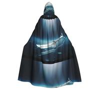 YYHWHJDE Odd Art Weapons Pattern Halloween Adult Hooded Cape Cloak For Role-Playing, Stage Costumes, Parties Easy Care