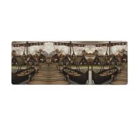 YYHWHJDE Old Viking Boat Mouse Pad 12x31.5in