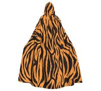 YYHWHJDE Orange Tiger Leopard Prints Hooded Cloak - Oversized Cozy Throw for Costume & Cosplay