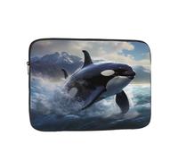 YYHWHJDE Orca Killer Whale Picture Shockproof Portable Laptop Sleeve Case 10 inch for Men and Women Business Travel, School, and Office Daily Use