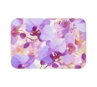 YYHWHJDE orchid Picture Anti slip and thickened floor mat suitable for bathrooms, bedrooms, washable carpet floor mats 16X24 in