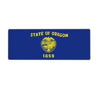 YYHWHJDE Oregon State Flag Pattern Extra Large Mouse Pad, Computer Office Anti Slip Gaming Keyboard Thickened Version 12x31.5in