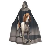 YYHWHJDE ovely Pet Dog Beagle Printed Adult Quality hooded cape Hooded Cloak Suitable for Halloween, cosplay costumes, Christmas