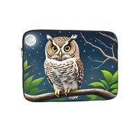 YYHWHJDE Owl at Night Printing Portable Laptop Sleeve Case 17 inch Shockproof Bag for Men and Women Business Travel, and Office Daily Use