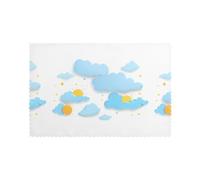 YYHWHJDE Paintings in The Sky Prints Placemats Set of 6 12x18in - Engineered for Durability & Heat Resistance with Quality Polyester