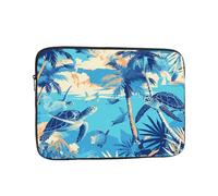 YYHWHJDE Palm Trees and sea Turtles Diving Underwater Pattern Shockproof Portable Laptop 13 inch Sleeve Bag for Men and Women - Ideal for Business Travel, School, and Daily Use