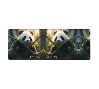 YYHWHJDE Panda Bamboo Pattern Extra Large Mouse Pad, Computer Office Anti Slip Gaming Keyboard Thickened Version 12x31.5in