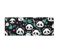 YYHWHJDE Panda Cute face Prints Extra Large Mouse pad Mousepad 12x31.5in for Office Gaming Learning