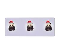 YYHWHJDE Panda Wearing Santa Mouse Pad 12x31.5in Extended Gaming Surface