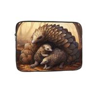 YYHWHJDE Pangolin Parenting Print Pattern Shockproof Portable Laptop 15 inch Sleeve Bag for Men and Women - Ideal for Business Travel, School, and Daily Use