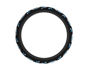 YYHWHJDE Patchwork Whale Prints Neoprene Steering Wheel Shield - Quality Grip & Durable Protection for All Vehicles