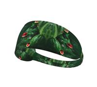 YYHWHJDE Patrick's Watermelon Festival Picture Sports Headband for Women Sweat Proof Bandeau Summer Elastic Band