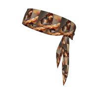 YYHWHJDE Pattern on the back of a butterfly Prints Sports Double-Sided Headscarf for Women and Men Adjustable for All Head Circumferences