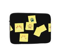 YYHWHJDE Paw Prints on Sticky Notes Prints Protective Shockproof Portable Laptop Sleeve Case 12 inch for Men and Women Business Travel, and Office Daily Use
