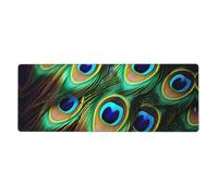 YYHWHJDE Peacock Feathers Prints Extra Large Mouse pad Mousepad 12x31.5in for Office Gaming Learning