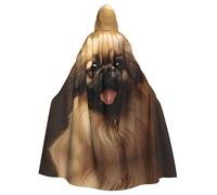 YYHWHJDE Pekingese Dog Pattern Adult hooded cape Hooded Cloak Suitable for Halloween, cosplay costumes, Christmas parties