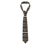 YYHWHJDE Petoskey Stone Pattern Men's tie classic style suit cravat suitable for holidays and work
