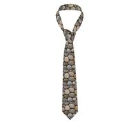 YYHWHJDE petoskey stone Pattern Men's tie classic style suit cravat suitable for holidays and work