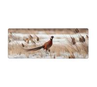 YYHWHJDE Pheasant Hunting Prints Extra Large Mouse Pad Strong Adhesion, Durable, Precise Locking Edge 12x31.5in