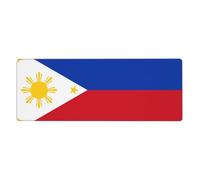 YYHWHJDE Philippine Flag Prints Extra Large Mouse pad Mousepad 12x31.5in for Office Gaming Learning