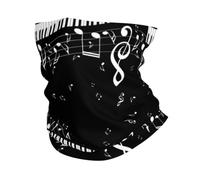 YYHWHJDE Piano Keys With Musical Notes Prints Multifunctional Sport Headband - Seamless Throw for Hiking, Cycling & Outdoor Adventures!
