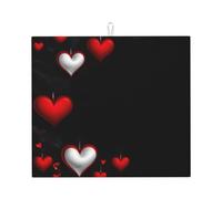 YYHWHJDE Pine Needle Tree Full of Love Printed Kitchen Absorbent pad, Super Absorbent Microfiber, Oversized Anti Slip