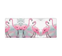 YYHWHJDE Pink Flamingo Picture Extra Large Mouse Pad, Computer Office Anti Slip Gaming Keyboard Thickened Version 12x31.5in