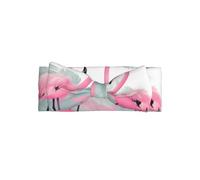 YYHWHJDE Pink Flamingo Prints Baby Bow Headband - Soft & Stretchy Newborn Accessory for Photo Shoots & Baby Showers