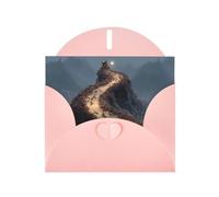 YYHWHJDE Pink Greeting Card Ant Colony Moving Pattern Perfect for Valentine's Day, Wedding Anniversary & Party Invitations