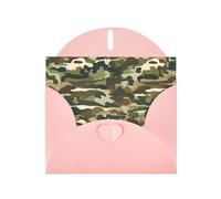 YYHWHJDE Pink Greeting Card Camo Woodland Camoflage Prints for Christmas, Children's Birthday, Valentine's Day, and Party Invitation