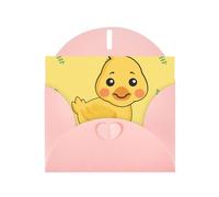 YYHWHJDE Pink Greeting Card cartoon duck Prints for Christmas, Children's Birthday, Valentine's Day, and Party Invitation