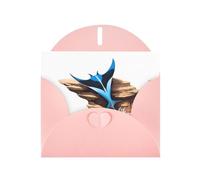 YYHWHJDE Pink Greeting Card Manta behind the rocks Pattern for Christmas, Children's Birthday, Valentine's Day, and Party Invitation