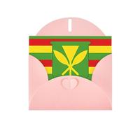 YYHWHJDE Pink Greeting Card Native Hawaiian Flag Prints for Christmas, Children's Birthday, Valentine's Day, and Party Invitation