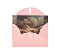 YYHWHJDE Pink Greeting Card Raging Floods Pattern Perfect for Valentine's Day, Wedding Anniversary & Party Invitations