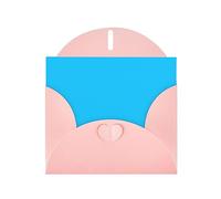 YYHWHJDE Pink Greeting Card Solid color light blue Prints for Christmas, Children's Birthday, Valentine's Day, and Party Invitation