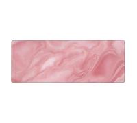 YYHWHJDE Pink Marble Texture Prints Extra Large Mouse pad Mousepad 12x31.5in for Office Gaming Learning