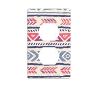 YYHWHJDE Plain Geometric Floral Pattern Pattern Double Socket Wall Panel Decorative for Residential and Commercial Areas 4.5x2.76in
