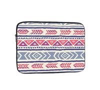 YYHWHJDE Plain Geometric Floral Pattern Pattern Shockproof Portable Laptop 15 inch Sleeve Bag for Men and Women - Ideal for Business Travel, School, and Daily Use