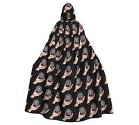 YYHWHJDE Planet on the palm of your hand Printing Halloween Adult Hooded Cloak for Parties and Costume Events