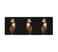 YYHWHJDE Playful Crown sea Lion Prints Extra Large Mouse pad Mousepad 12x31.5in for Office Gaming Learning
