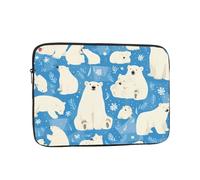 YYHWHJDE Polar Bear Prints Protective Shockproof Portable Laptop Sleeve Case 12 inch for Men and Women Business Travel, and Office Daily Use