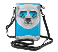 YYHWHJDE Polar Bear PU Leather Crossbody Phone Bag