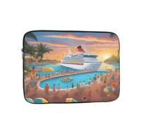 YYHWHJDE Pool Party Cruise Ship Prints Protective Shockproof Portable Laptop Sleeve Case 15 inch for Men and Women Business Travel, and Office Daily Use