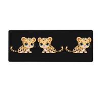 YYHWHJDE Poor Little Leopard Prints Extra Large Mouse pad Mousepad 12x31.5in for Office Gaming Learning