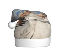 YYHWHJDE Poplar trees in the desert Prints Christmas Hat for Adult quality festive accessory crafted soft, lightweight