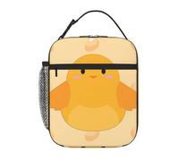 YYHWHJDE Portable Insulated Lunch Bag Cartoon Chick Pattern Reusable Lunch Bag Durable for Men and Women