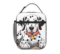 YYHWHJDE Portable Insulated Lunch Bag Cartoon Dalmatian Prints Reusable Lunch Bag Durable for Men and Women Easy Carrying
